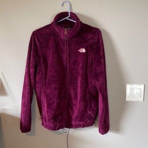 Fuzzy North Face zip up